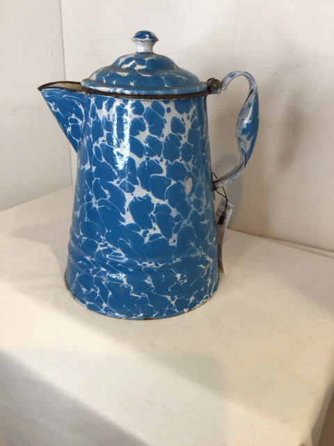 Vintage Blue/White Coffee Pot