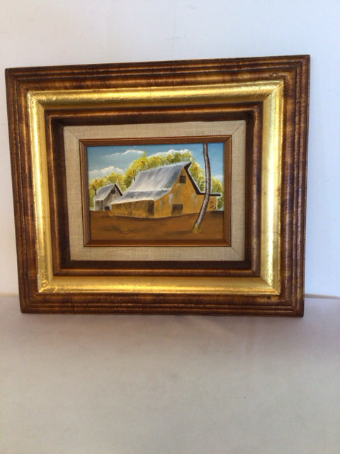 Gold Barn Framed Art