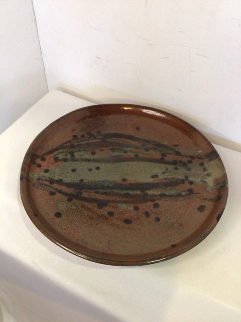 Handmade Brown Pottery Plate