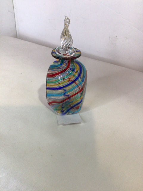 Murano Vintage Perfume Multi Glass Hand Blown Bottle