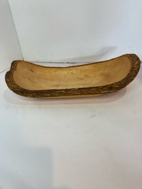 Raw Wood Carved Bowl
