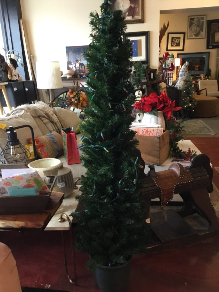 Faux Green Christmas Tree Pre-Lit Holiday Item