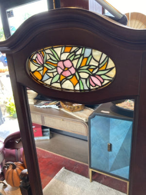 Cheval Brown Stained Glass Light up Mirror