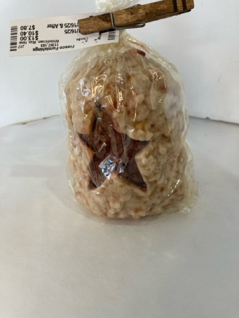 White/Brown Wax Candle