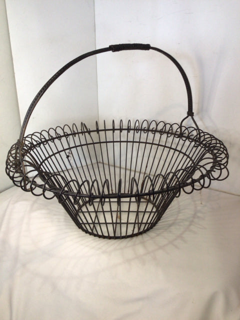 Black Wire Handled Basket