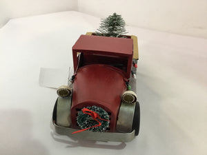 Red Metal Car Holiday Item