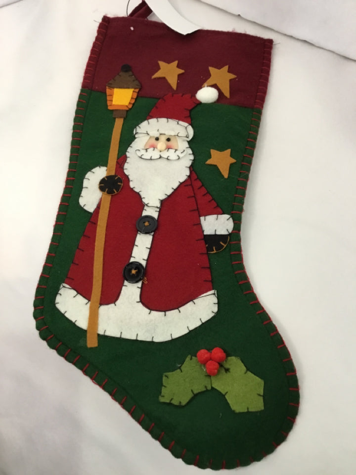 Christmas Multi-Color Felt Stocking Holiday Item
