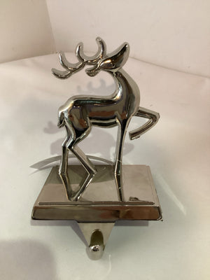 Stocking Hanger Metal Reindeer Holiday Item