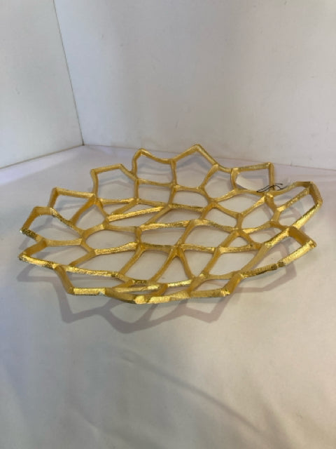 Gold Metal Cut Out Plate