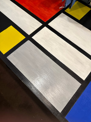 Custom designed Wood Painted Coffee Multi-Color Table