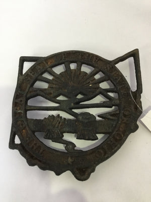 Vintage Black Cast Iron Trivet