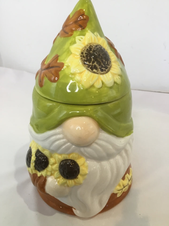 Green/Tan Ceramic Knome Candle