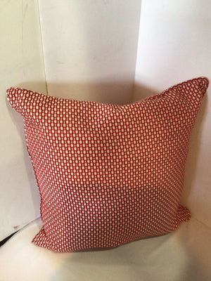 Red/white Polyester Down Filled Pillow