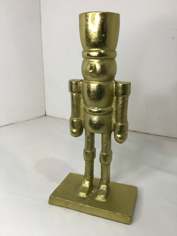 Nutcracker Gold Metal Holiday Item