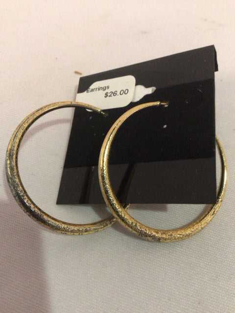 Metal Gold Hoops Earrings