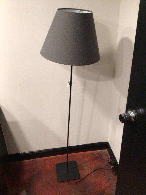 Floor Black Metal Base Lamp