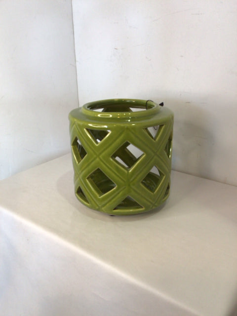 Green Ceramic Candle Holder