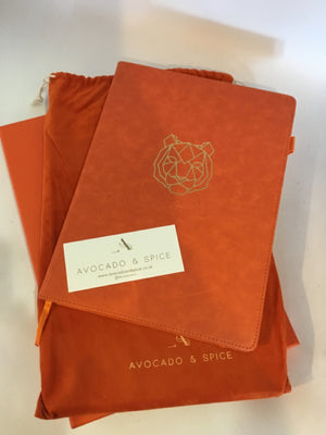 Orange Leather w/bag Journal