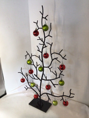 Tree Black/Multi Metal Holiday Item