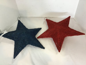 Pair Red/Blue Grasses Star Holiday Item
