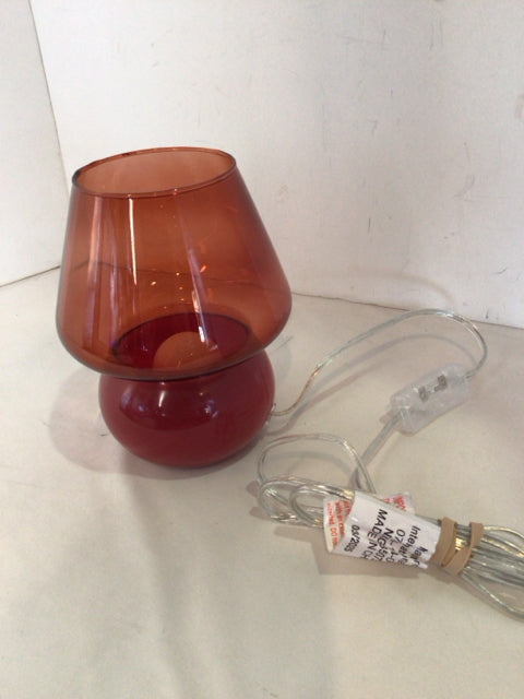 Orange Glass Lamp