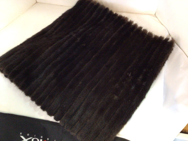 Asian Brown Fur Mink Table Runner