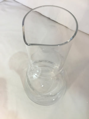 Mid-Century Clear Glass Pitcher
