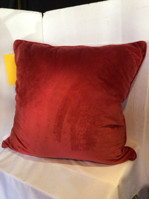 Red Velvet Down Filled Pillow