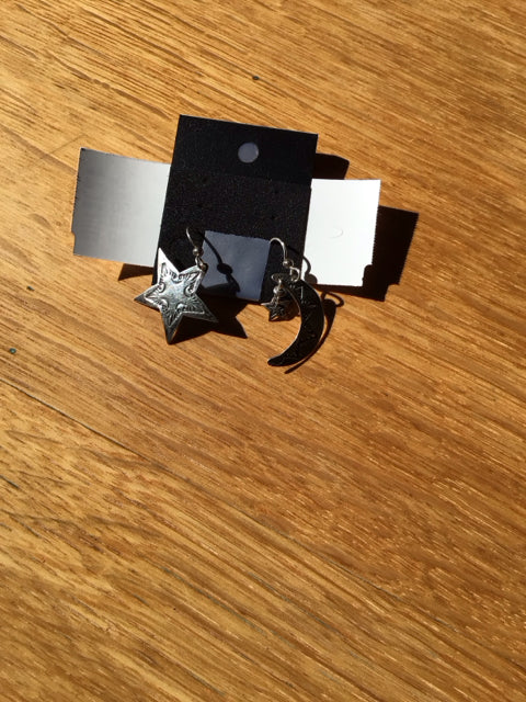 Silver Moon Earrings