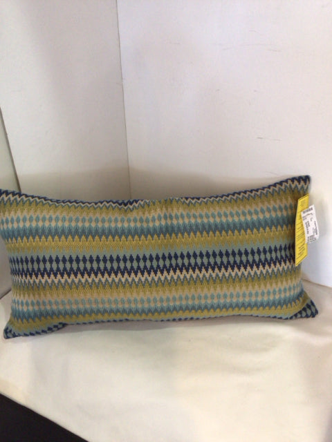Blue/Green Stripe Pillow