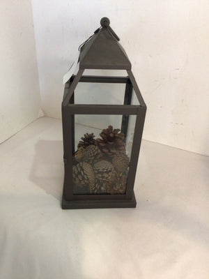 Gray Metal Lantern