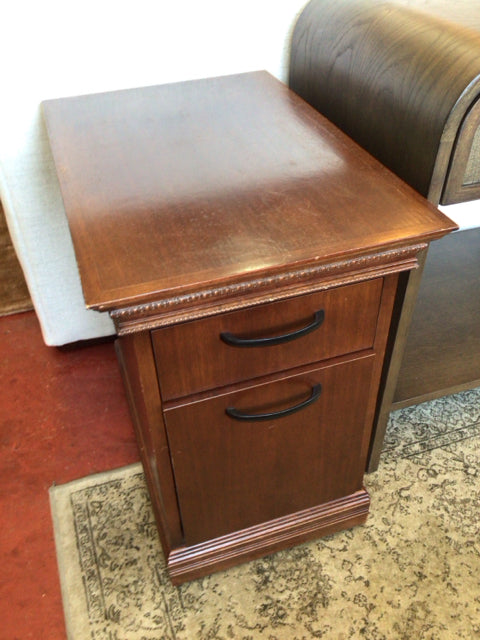 Wood Drawer Brown Table