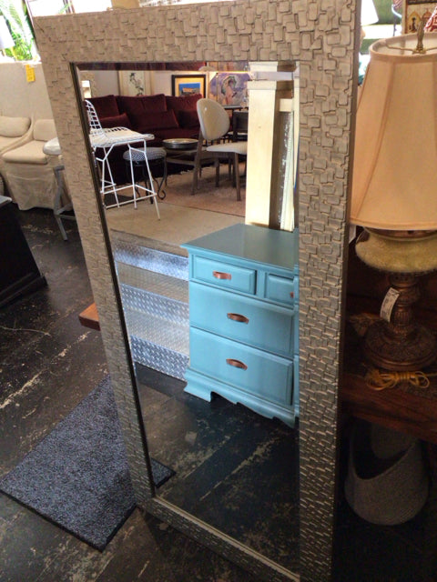Antiqued Gold Beveled Mirror