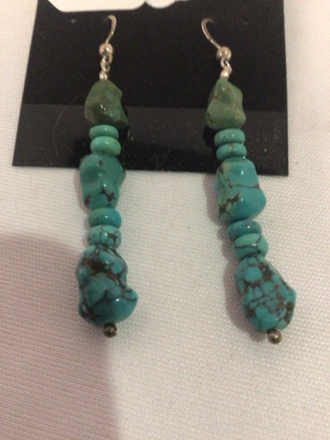 Turquoise Dangle Turquoise Earrings