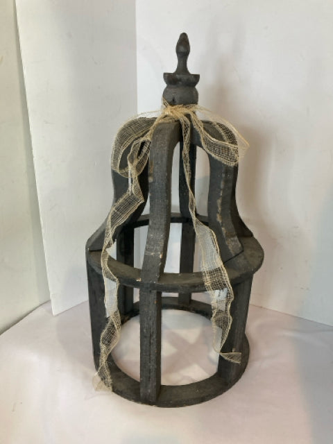 Rustic Brown Wood Lantern
