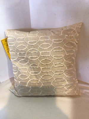 Cream Embroidered Pillow