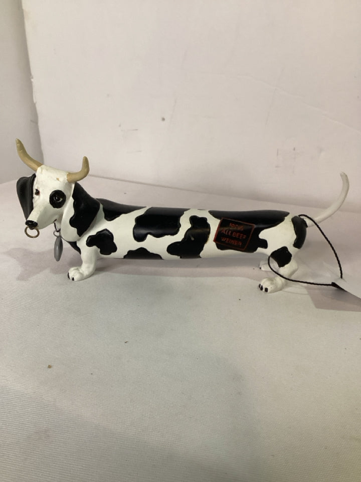 Multi-Color Resin Dachshunds Figurine