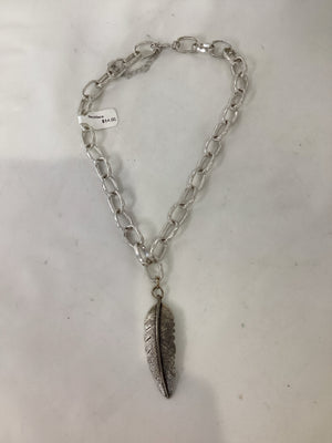 Silver Feather Necklace