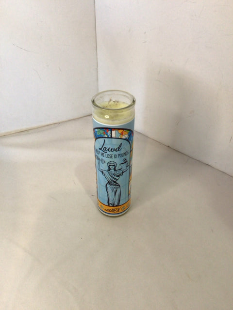 Multi-Color Glass Candle