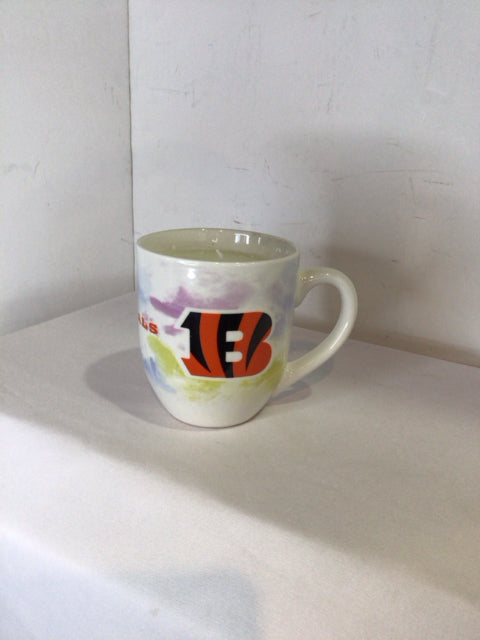 White Ceramic Football Mug