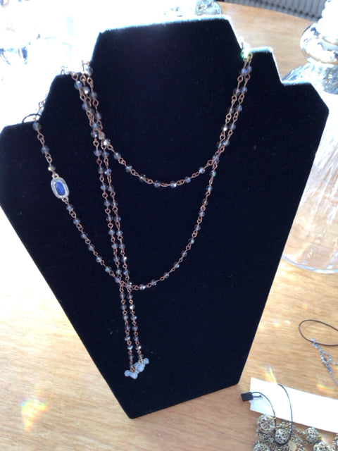 Beaded Bronze Necklace