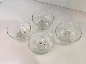 Vintage Clear Glass Sherbet Glasses