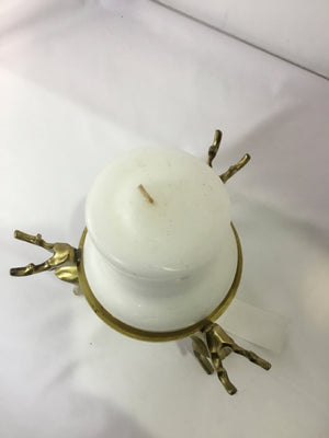 Gold Metal Candle Holder Deer Holiday Item