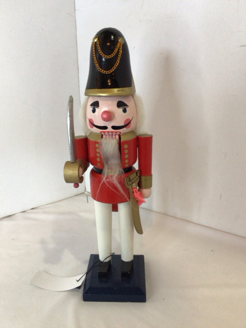 Nutcracker Red/Black Wood Holiday Item