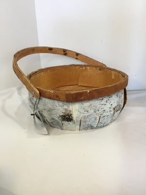 Handmade Vintage Natural Birch Bark Basket