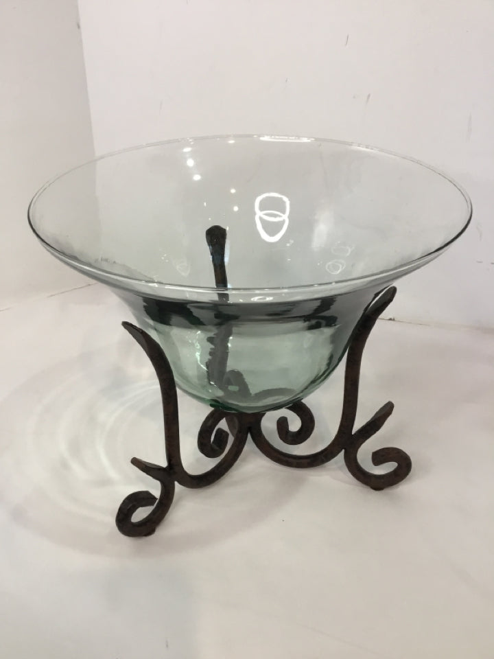 Bronze Cast Iron W/Holder Bowl