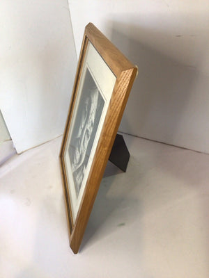 Signed Black/White Woman Framed Art