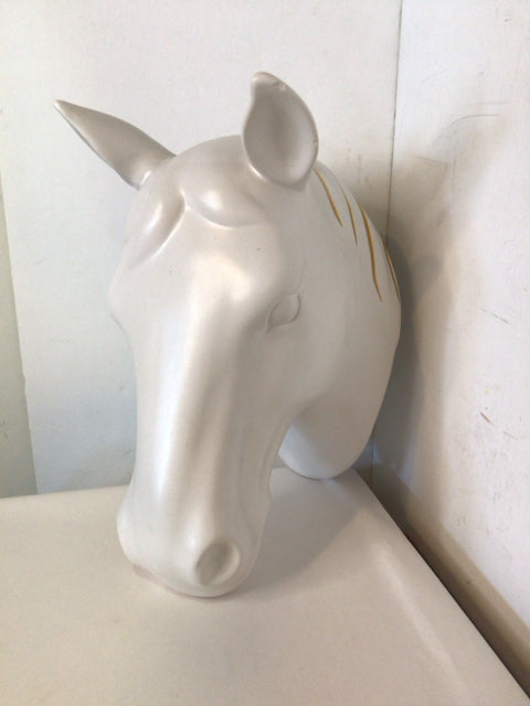 Ceramic Horse White Wall Decoration Art