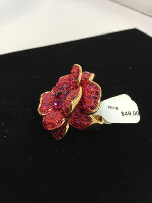 Red Rhinestone Ring