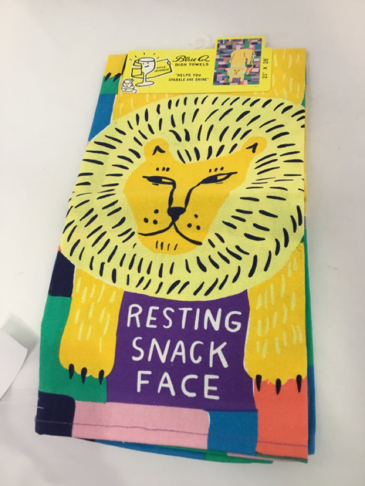 Blue Q Yellow/Multi Lion Towel